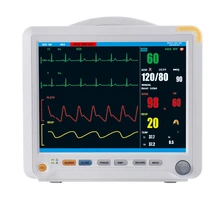 Multi Parâmetro UTI Patient Monitor de ECG De Pulso Pressão Arterial Monitor de Temperatura de Equipamentos Médicos de Cuidados De Saúde Oxímetro YK8000B