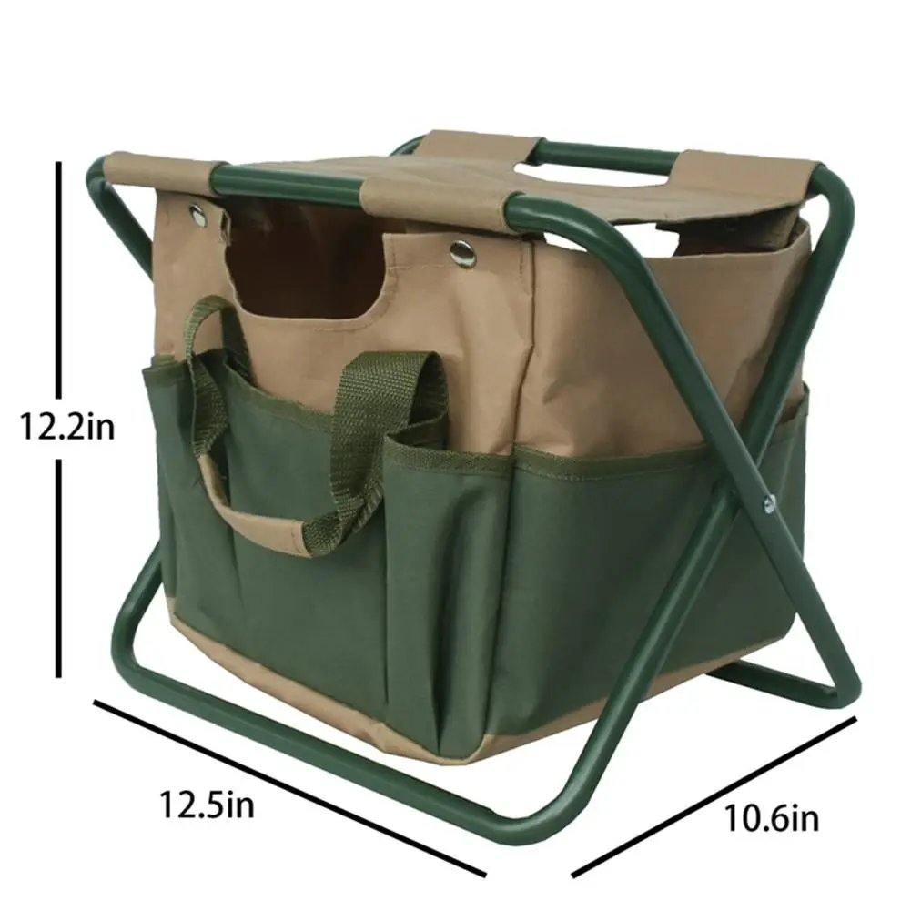 Folding Stool Multi-functional Portable Camping Folding Stool With Storage Bag Garden Tools Folding Chair Fishing Stool