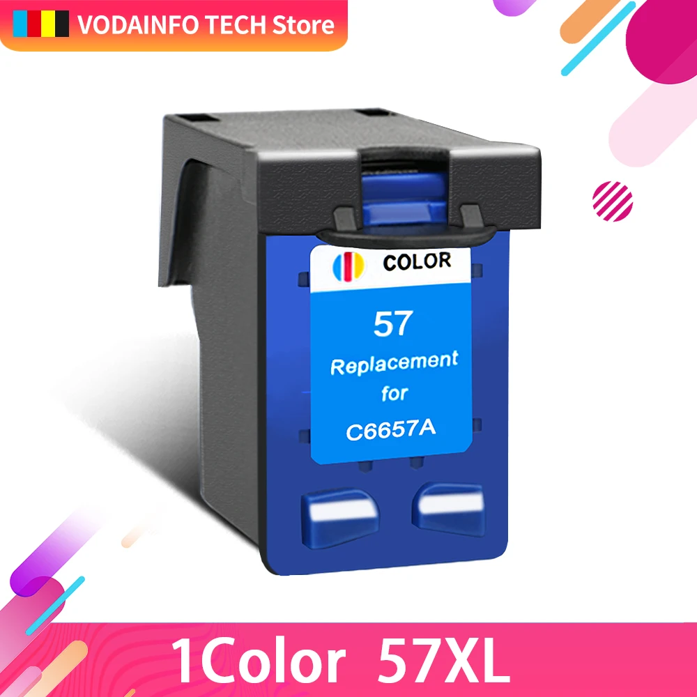 2 Pack HP 56 57 Ink Cartridge for Deskjet 450 5150 5550 5650 5850 9650 9670 9680