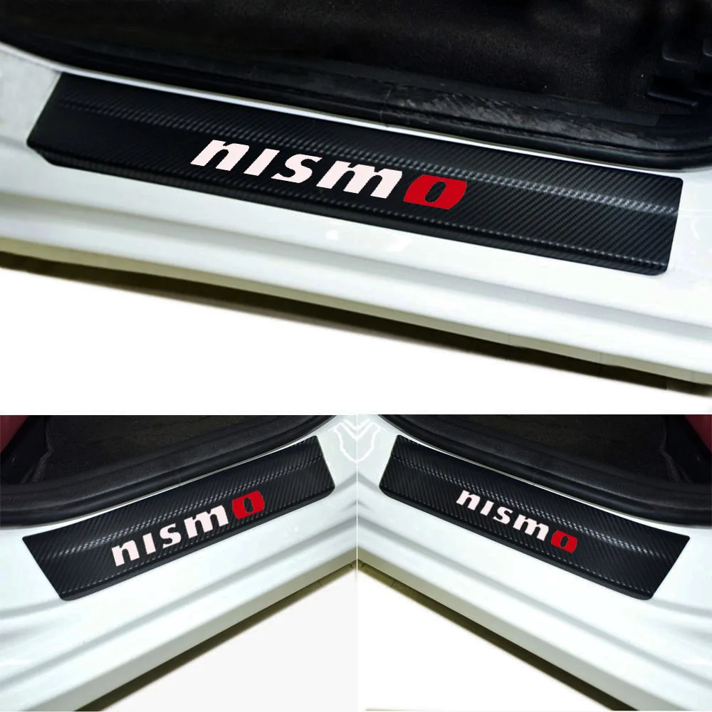 Накладки на пороги из углеродного волокна для Nissan NISMO Skyline Teana Tiida x-trail Qashqai Juke Almera, автомобильные аксессуары