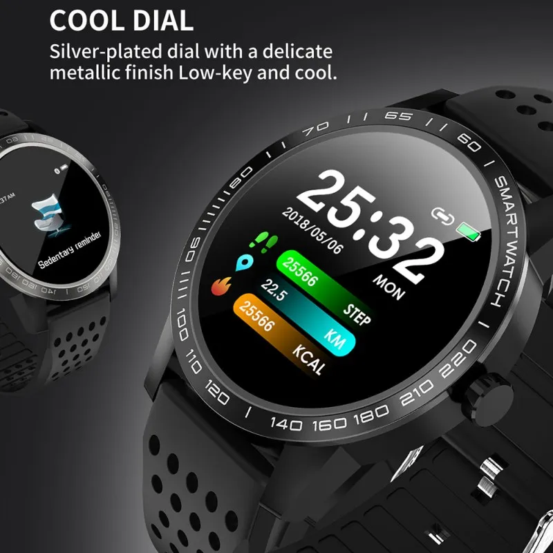 Sport Smartwatch Bluetooth Men\'s Smart Watch Smart Bracelet Color Screen Waterproof Heart Rate Relogio inteligente for iPhone 8