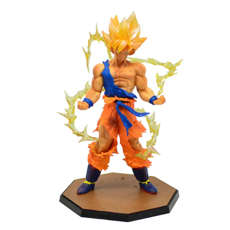 Super Saiyan Dragonball Z Goku Son Gokou Boxed KameHameHa Trunks Vegeta 14cm Action Figures PVC Model