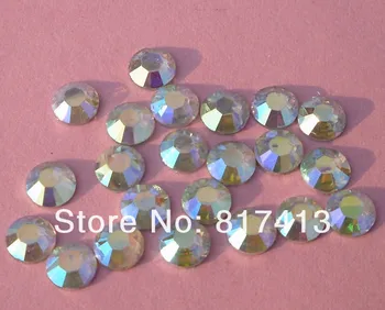 

SS30 Diy crystal clear AB 6mm flat back rhinestones mobile beauty nail Art 10000pcs
