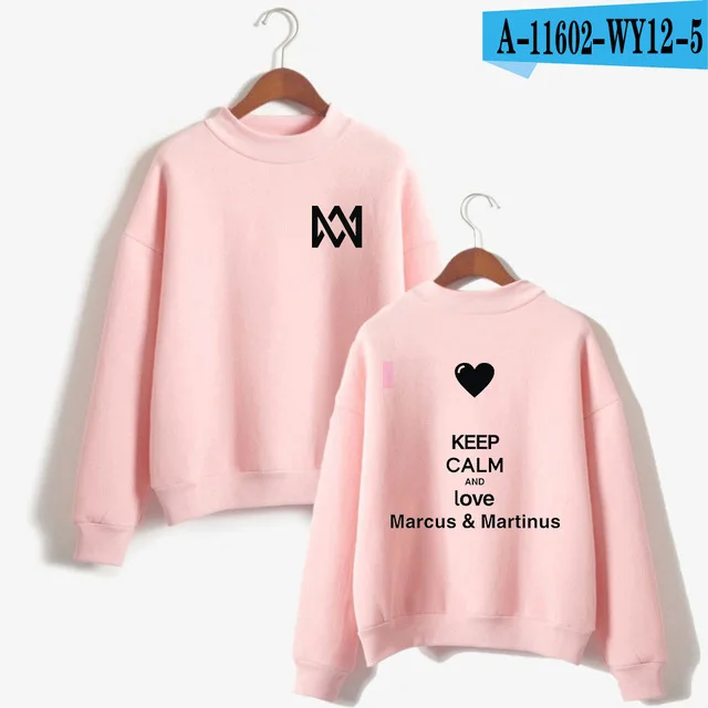 GL Pink Маркус и Мартинус момент тур футболка с водолазкой женская модная одежда плюс размер Kpop толстовки Толстовка Повседневный Спортивный костюм - Цвет: GL Pink