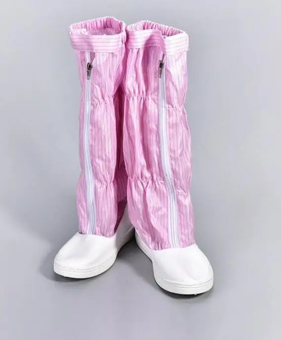 

PVC-XS hard bottom anti-static high cylinder shoes dust-free PU anti piercing steel Baotou long cylinder protective safety boots