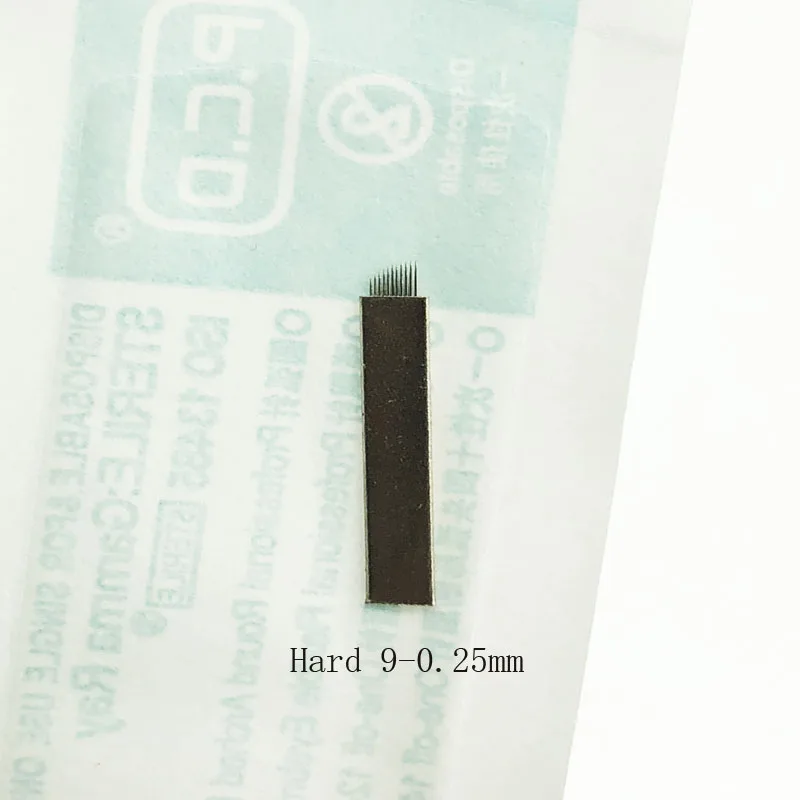 316 Stainless Steel Lamina Hard 12/14/12u/14u /18u Eyebrow Tattoo Needles Microblade Manual Permanent Makeup Cosmetic Blade