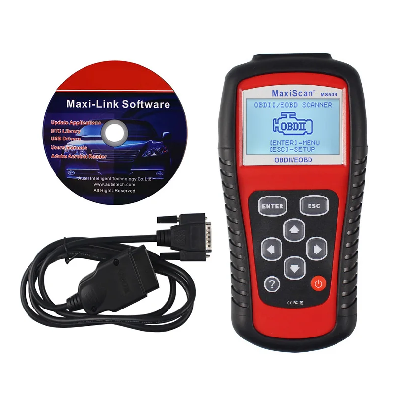 autel MaxiScan автомобильный считыватель кодов MS509 OBDII OBD Авто OBD2 сканер Maxiscan MS 509 автомобильный диагностический инструмент - Цвет: MS509 no USB Cable