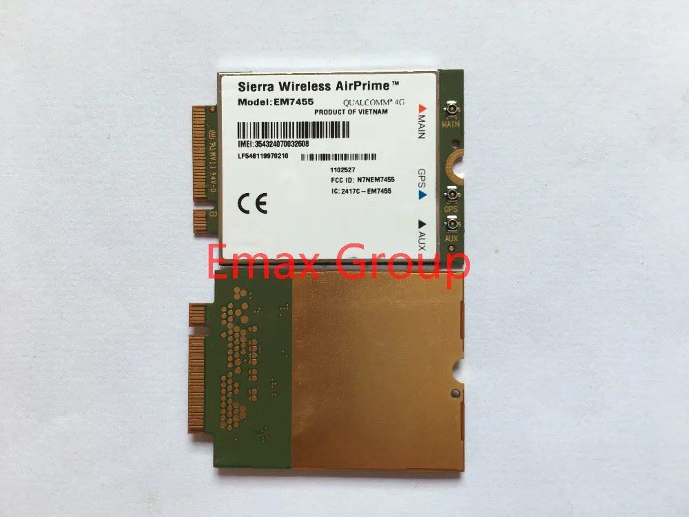 EM7455 Sierra Wireless FDD/TDD LTE 4G Cat6 Gobi6000 300M Speed Networking WWAN Card Qualcomm chip for Notebook laptop Routers