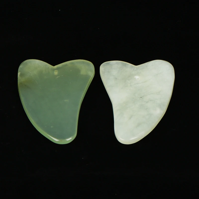 1Pcs Physical Guasha Jade Board   Traditional Scraping Scraper Tool SPA Salon Body Massager Beauty Health Care Tools 7*4cm