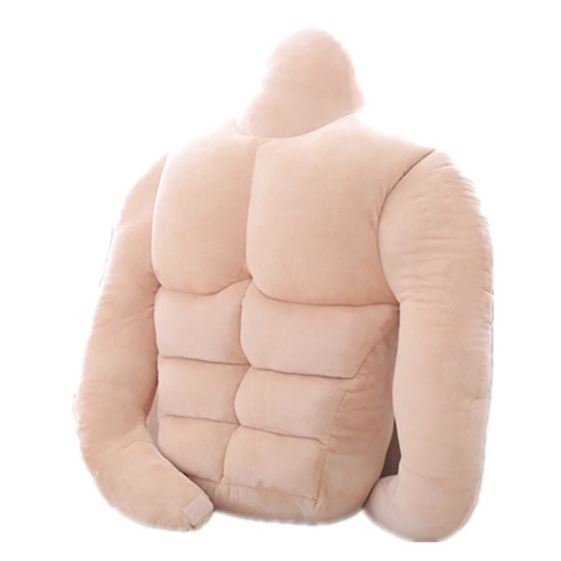 Dorimytrader Creative Boyfriend Muscle Plush Pillow Big
