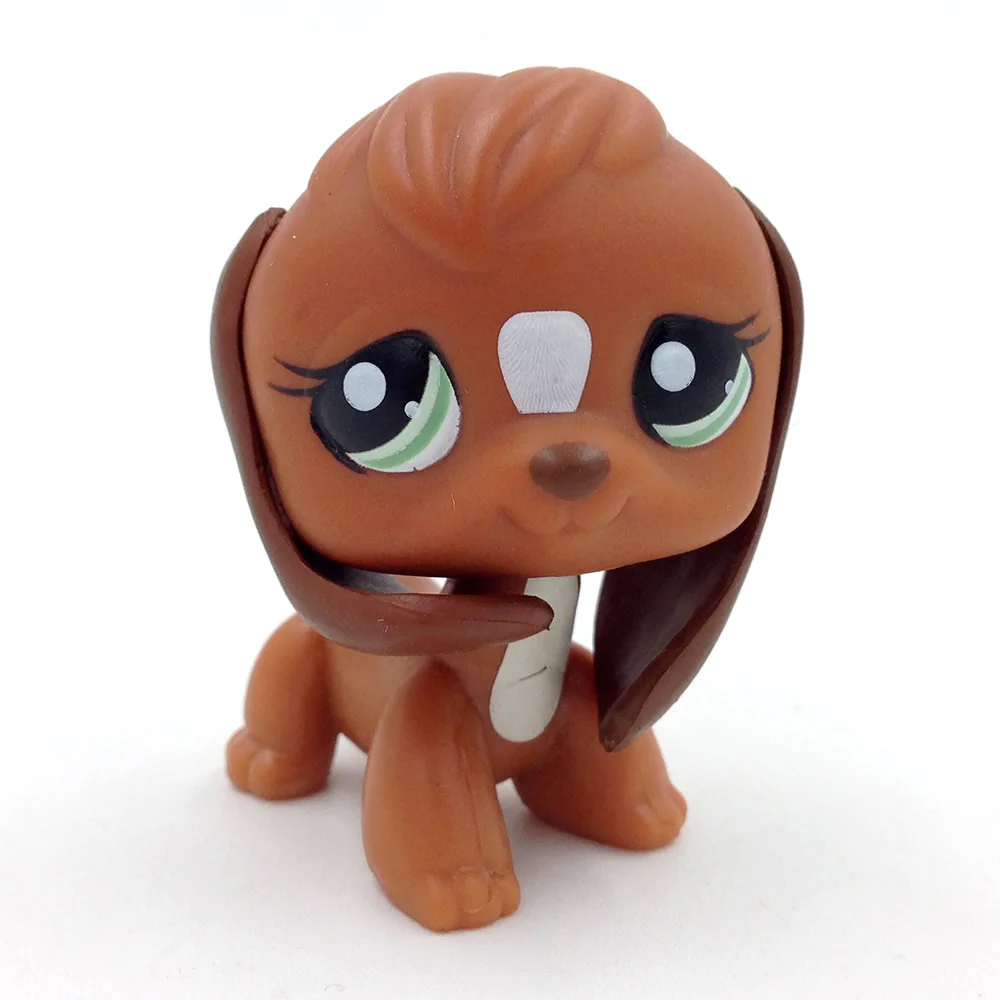 

#1739 PS Green Eyes Brown White Beagle Dog Puppy Has bro PS Toys