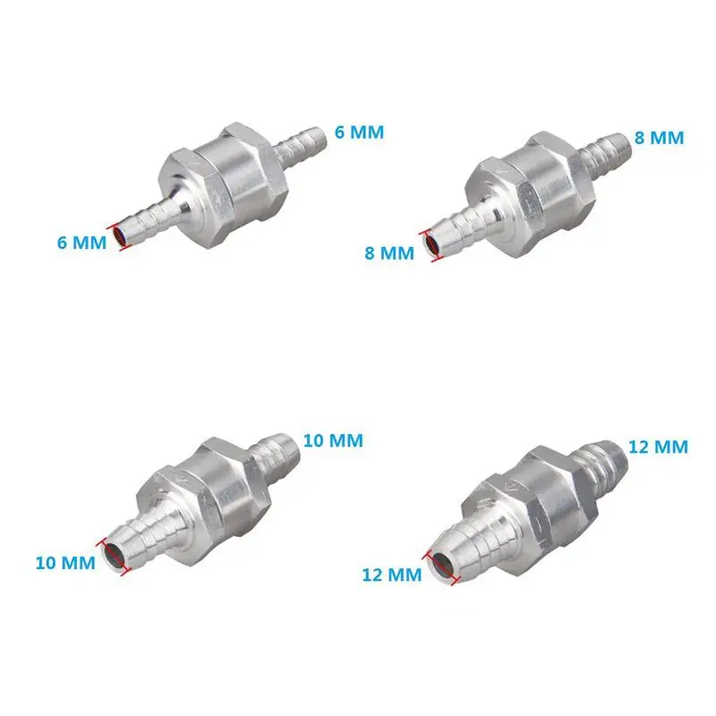 TiOODRE 1pc 6/8/10/12 Алюминиевый сплав мазута поставить суставов обратный клапан в одну сторону подходит карбюратор бензин