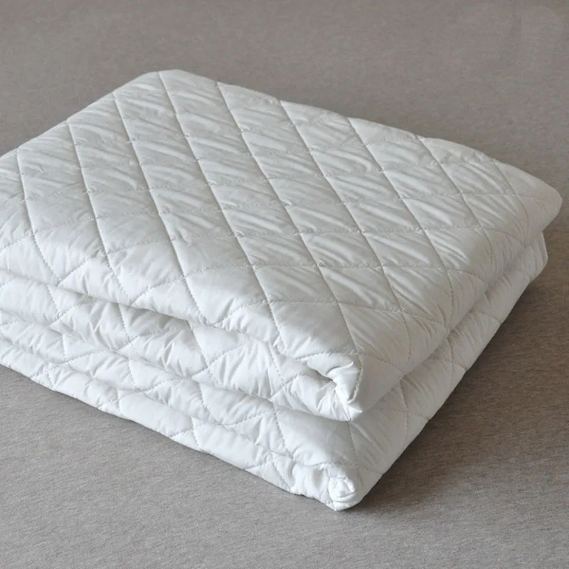 white bed protection pad quilted mattress protector home ...