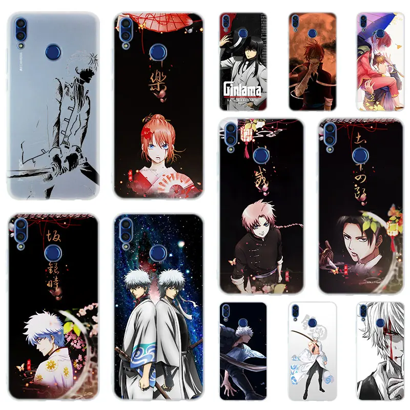 

Anime Action Figures Gintama Soft Silicone Case Cover For Huawei Honor 9 10 Lite 6X 7X 8X Max Phone cases 7A 8A 8C V20 PLAY 10i