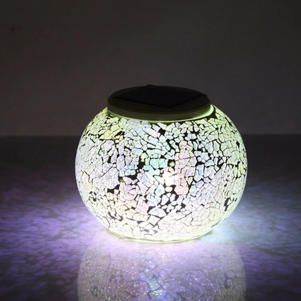 Solar Powered Mosaic Glass Ball Light 31