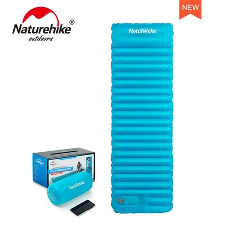 

Naturehike Hand Press Inflatable Pads Camping Tent Mat Air Mattress Waterproof Sleeping Pad Picnic Folding Mattress