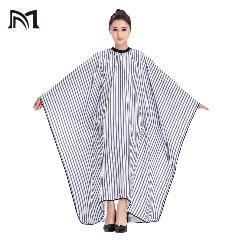 3Pcs Polyester 2 Colors Salon Wrap Apron Stripe Leisure Style Peri Cloth Water-repellent Cape Hairdressing Assistant B1-NEW 3Pcs Polyester 2 Colors Salon Wrap Apron Stripe Leisure Style Peri Cloth Water-repellent Cape Hairdressing Assistant B1-NEW