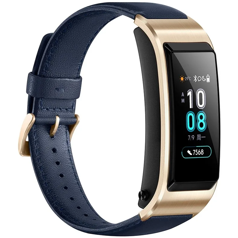 Huawei TalkBand B5 Talk Band смарт-браслет носимые Спортивные Bluetooth браслеты сенсорный AMOLED экран вызова наушники группа - Цвет: business blue