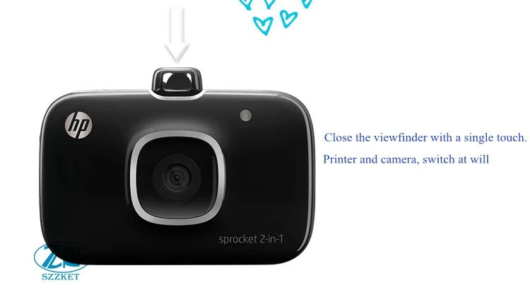 Звездочка 2в1 Polaroid камера фотопринтер два в одном портативный карманный Bluetooth безчернильный принтер Автоспуск сублимационная передача