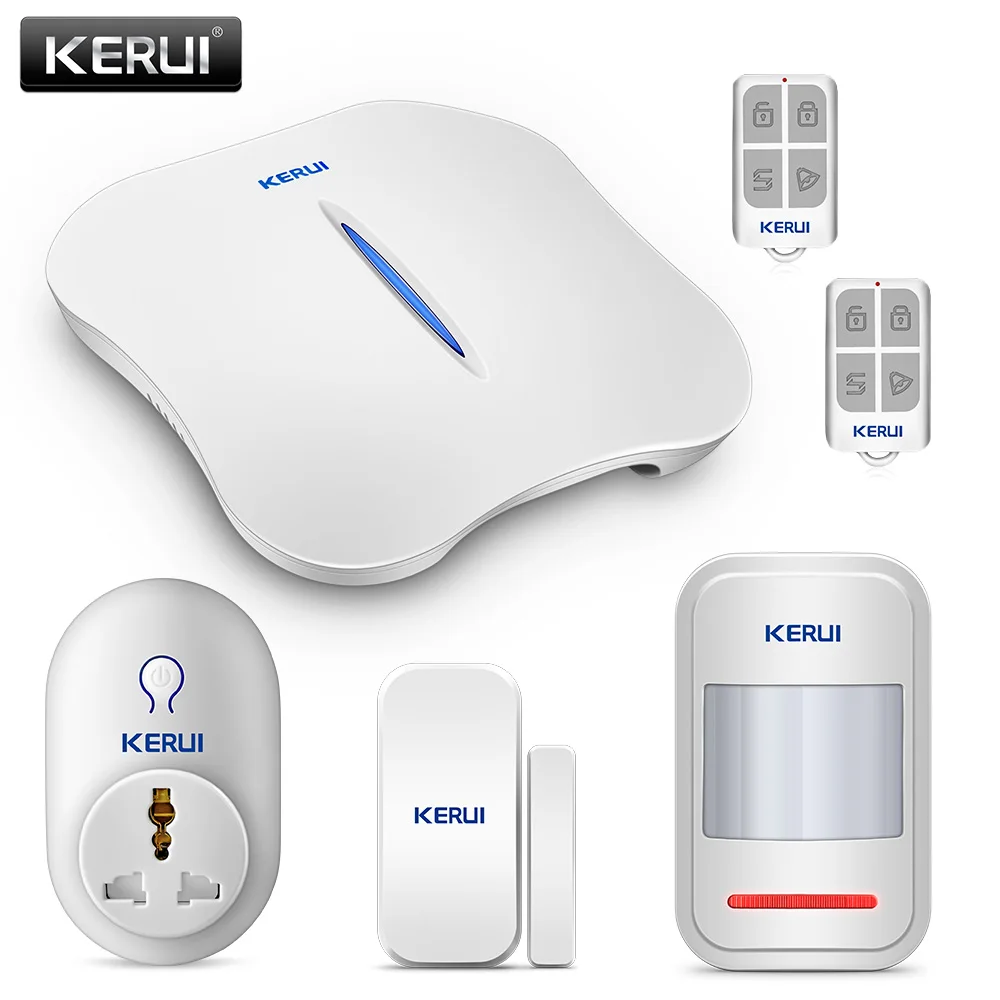 KERUI W1 WiFi PSTN Smart Home Security Burglar Alarm System APP Remote Control With Smart Socket Russia Warehouse Clearance KERUI W1 WiFi PSTN Smart Home Security Burglar Alarm System APP Remote Control With Smart Socket Russia Warehouse Clearance