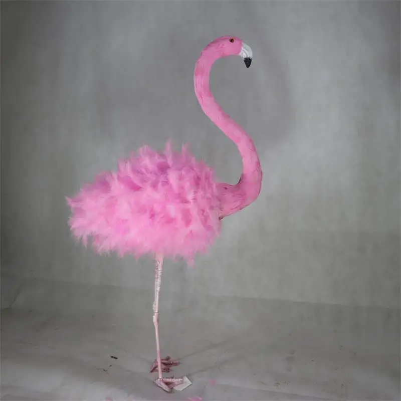 

Simulation of flamingo feather flamingo in the garden household ornaments wedding photography props festival decoration