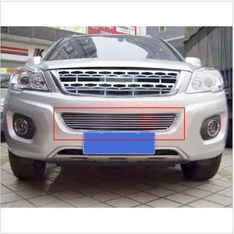 

Free shipping High quality stainless steel Front Grille Around Trim Racing Grills Trim For 2011-2014 Great Wall Haval/Hover H6