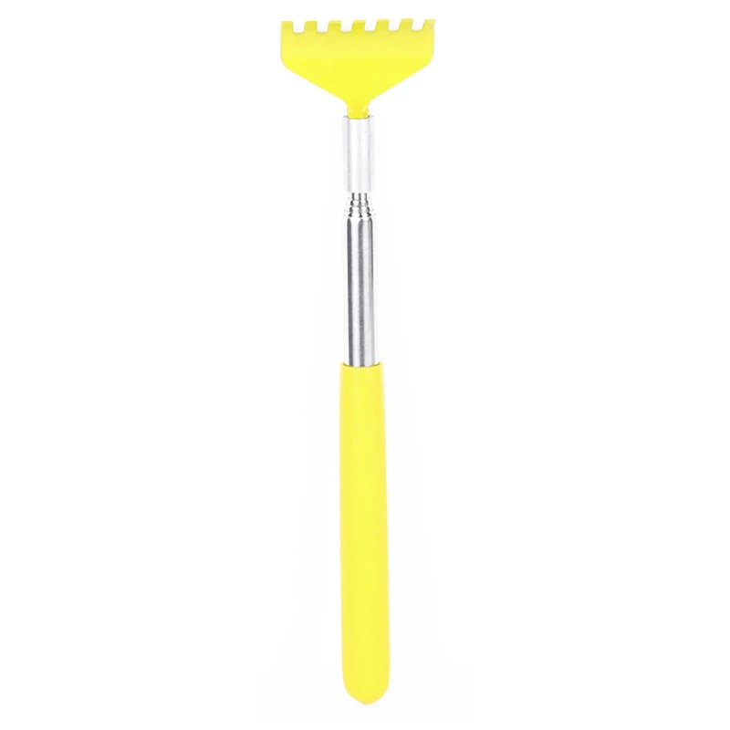Stainless Steel Back Scratcher Portable Adjustable Extend Body Anti Itching Stick Scraping Back Extendable Telescoping Relief