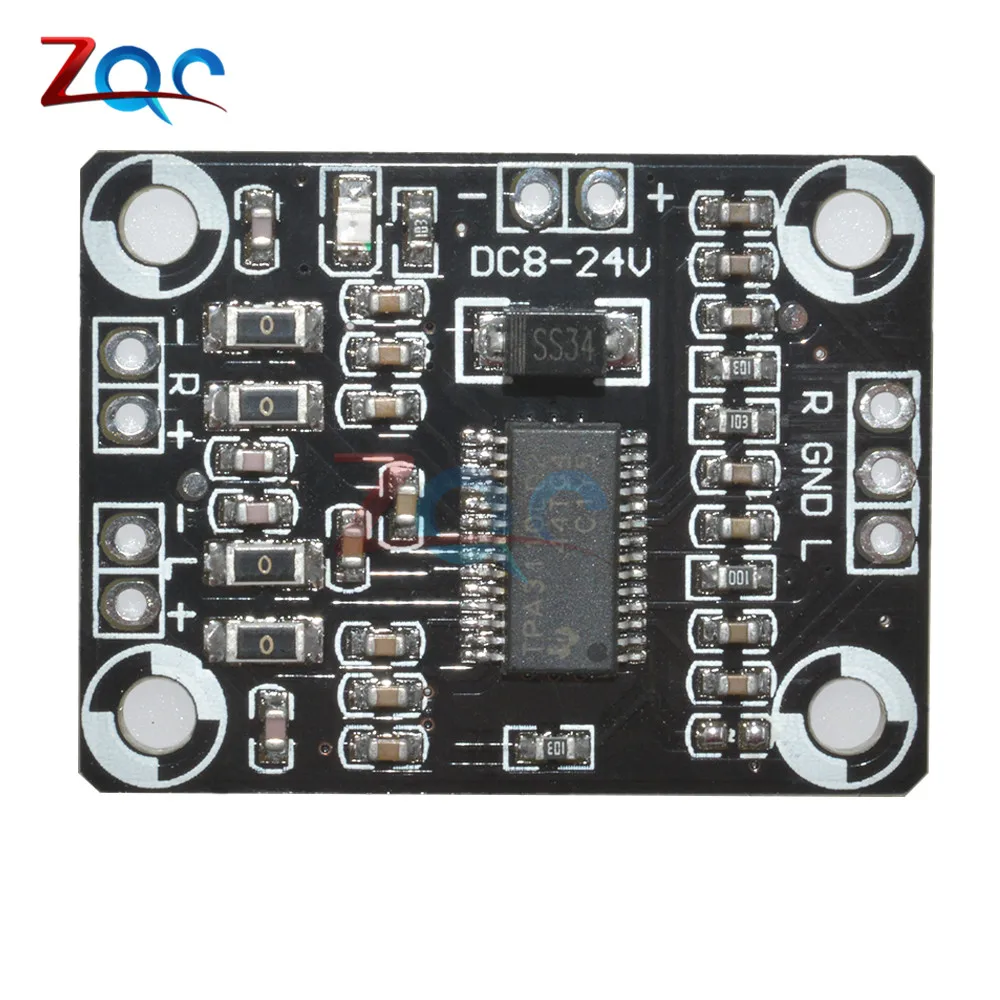 TPA3110 2X15 Вт Цифровой аудио Стере усилитель плата модуль мини бинауральный контроллер усилителя 100дБ DC 8-18 в 15 Вт+ 15 Вт