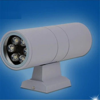 

100-240Vac 12W IP65 double side color emitting outdoor surface mounted led wall lamp for fascade ,villa ,porch ,garage