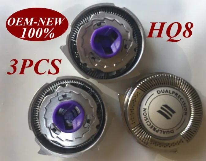 3Pcs HQ8 Replacement Head razor blade for Norelco Philips Shaver