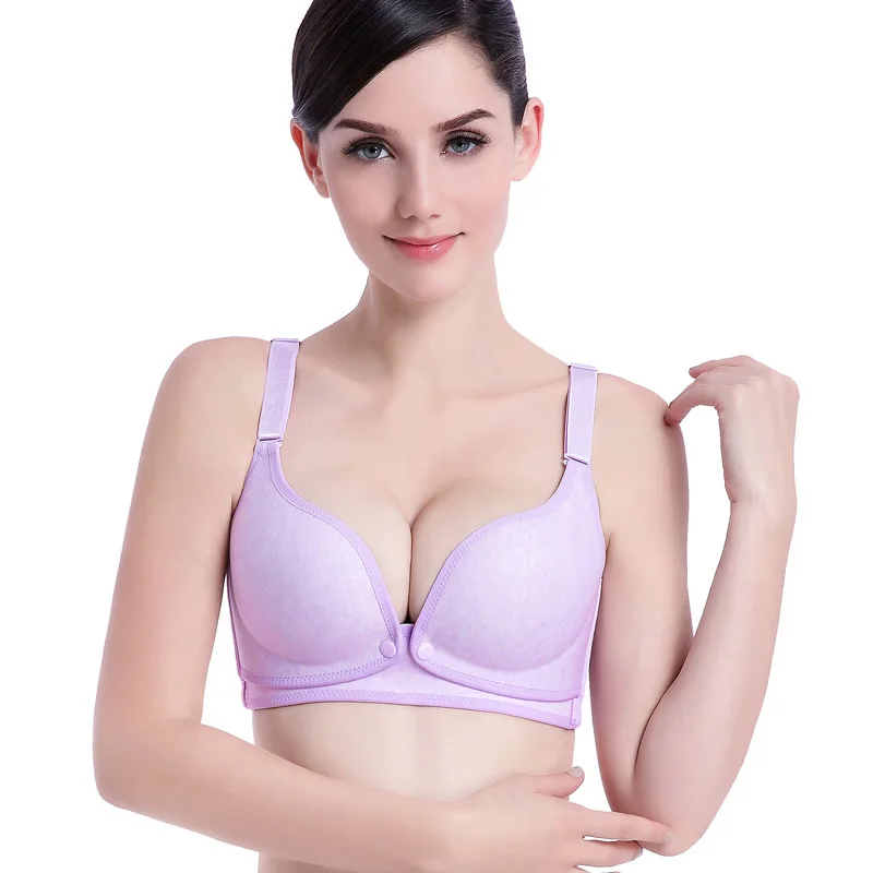cotton front button bra