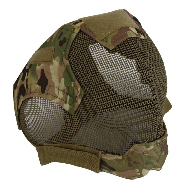 New Full face metal steel mesh protector helmet Military Tactical Mask