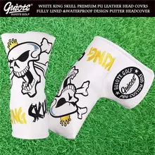 [4 вида цветов] чехол для гольфа King Skull искусственная кожа