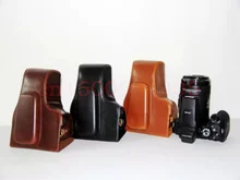 High Quality Photo Bag PU Leather Camera Bag Case For Nik&n P900s DSLR Digital Camera Shoulder neck Bags 3 Colors