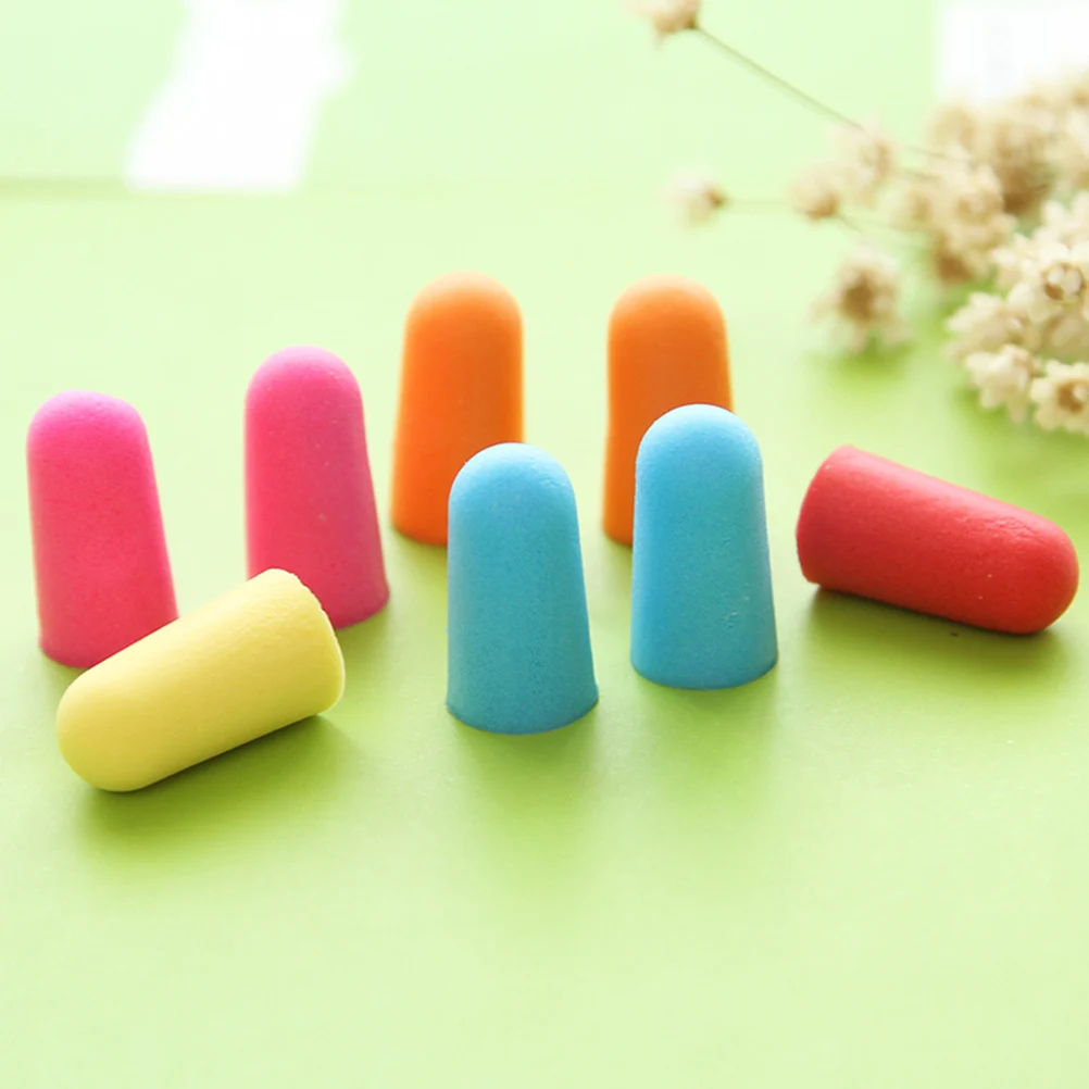 5 Pair Anti Noise Sleep Study Helper Working Earplug Candy Sponge Foam