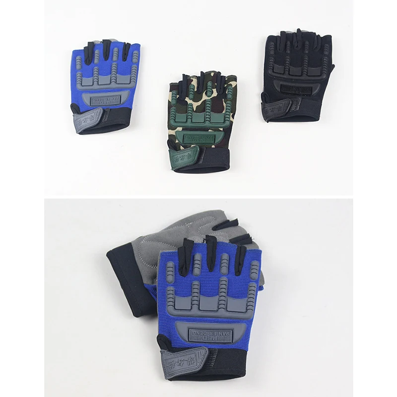 

Children Tactical Half Finger Gloves Anti-Skid Gloves for Outdoor Sports YA88