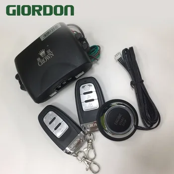 

PKE Auto Car Alarm Engine Starline Push Button Start Stop Lock Ignition Switch Keyless Entry System Starter Anti-theft System