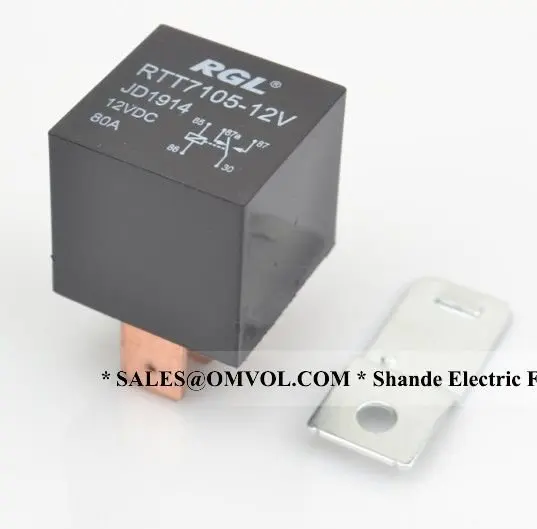 Aliexpress Com Buy Rgl 5 Brass Pin 80a Big Flat Auto Pin Relay With Silver Alloy Contact From