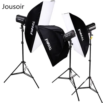 

220W Studio Flash Lamp Head Photography Light Clothing Portrait Photographic Equipment Studio 3 Set CD50