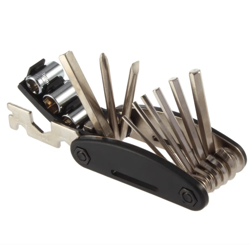 

16 in 1 Mountain Bicycle Tools Sets Bike Bicycle Multi Repair Tool Kit Hex Spoke Wrench Mountain Cycle Screwdriver Tool