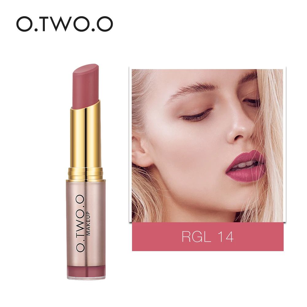O.TWO.O Matte Lipstick Wateproof Long Lasting Lipsticks Brand Lips Makeup Cosmetics Dark Red Sexy Lip Gloss 20 Colors |