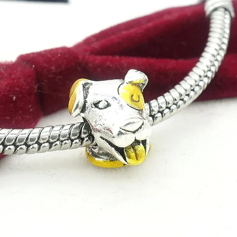 TTBEADS 2019 новинка собака 1 шт Серебряный CZ Европейский Шарм бусы подходят 925