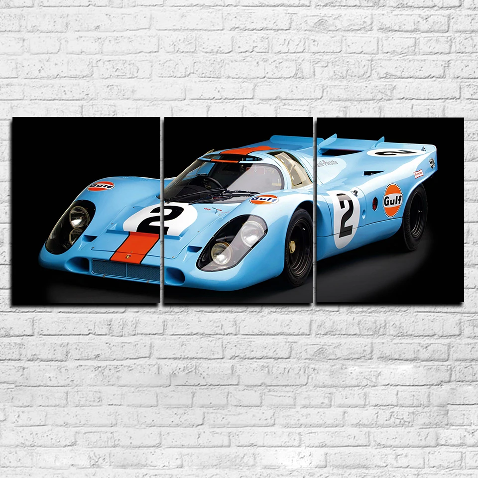 Canvas Posters Wall Art Framework 3 Pieces Super Racing Car Paintings