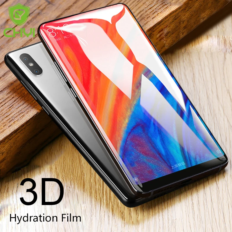 CHYI 3D изогнутая пленка для Xiaomi Mi Mix 2S Защита экрана полное покрытие Гидрогелевая пленка с установочным инструментом не закаленное стекло