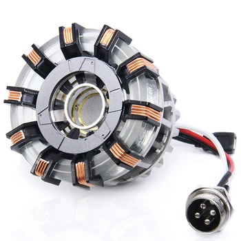 

Avenger 1:1 scale Iron Man Arc Reactor Core Heart Model MARK 2 with LED Light Figure Boyfriend Gift Parts Need to Assemble DIY
