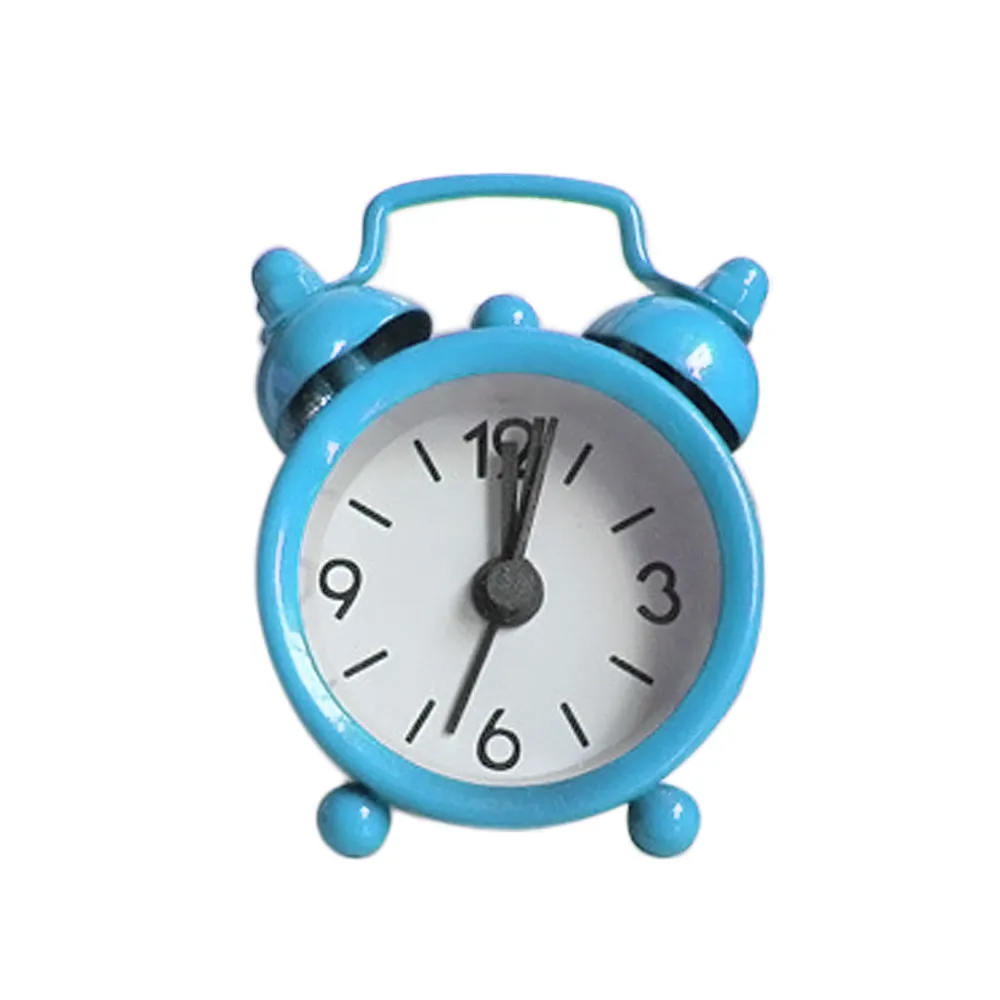 

Alarm Clock Vintage Retro Silent Pointer Clocks Round Number Dual Bell Loud Alarm Clock Bedside Night Light Home Decors 314Z
