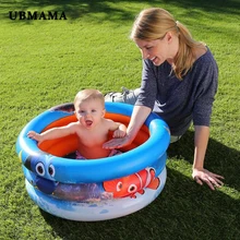 3 слоя рыбы яркий надувной круглый дно надувной детский океан мяч бассейн детский игровой бассейн 70*30 см