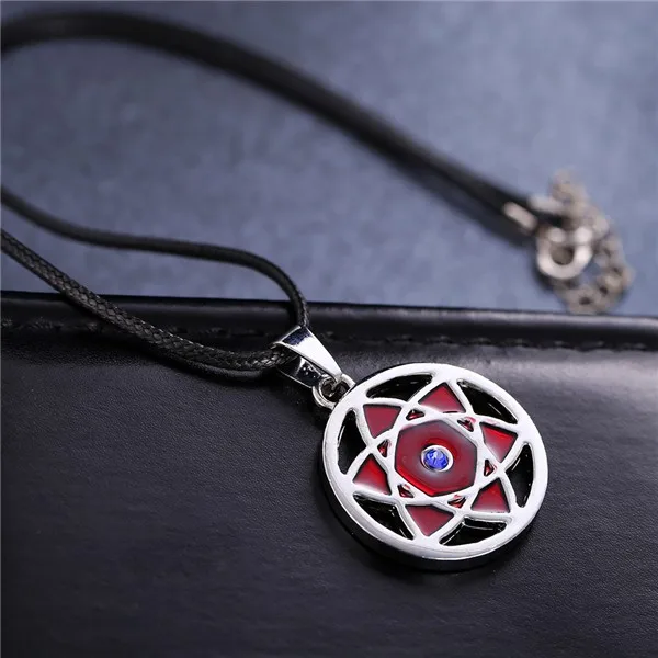 Аниме ювелирные изделия по Наруто ожерелье с отверстиями Uchiha Мадара мангекyou