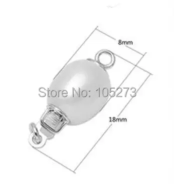 Jewelry DIY Flower 925 Silver Freshwater Pearl Long Drop Neclace Magnetic Clasp