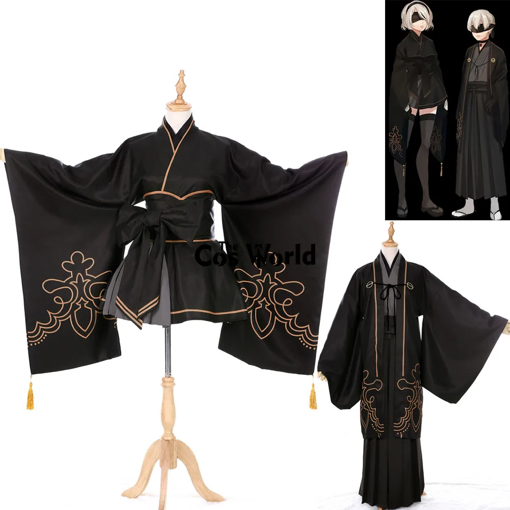 Кимоно NieR Automata Heroine YoRHa No. 2 9 Тип B S юката костюмы платье Униформа для | Игровые костюмы -32833583244